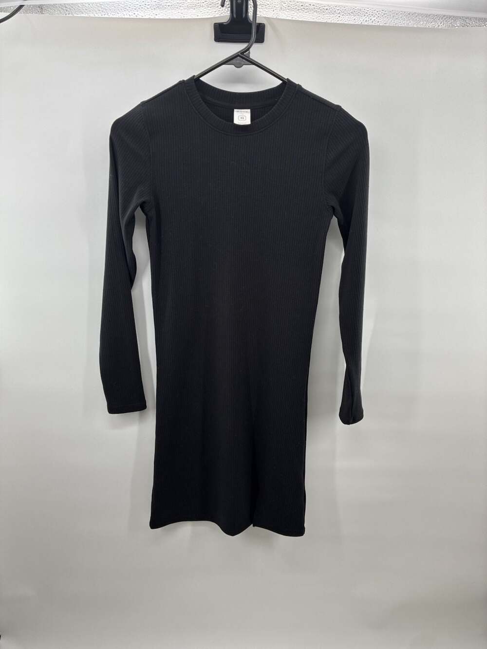 Bylt Basics Ribbed Long Sleeve Dress Size XS Black